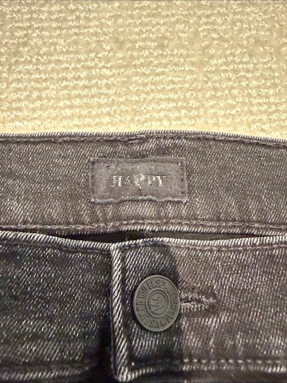 MOTHER Black Ankle Fray Jeans with Lace Hem - Picture 4 of 8